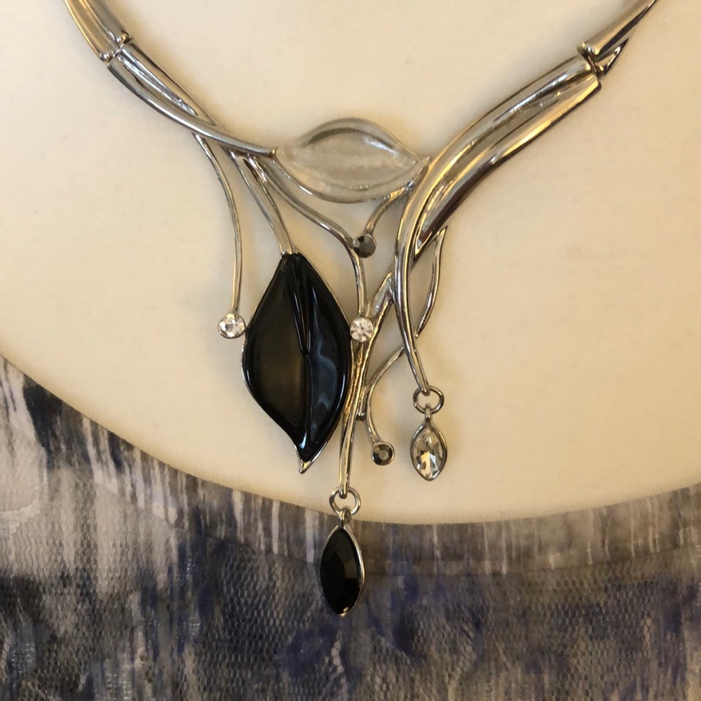 Drop Necklace and matching earrings.